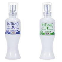 Desodorante íntimo feminino e masculino algodão e menta kit