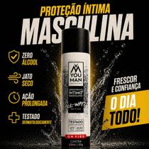Desodorante Íntimo Masculino Spray Jato Seco On Fire Inibe Mal Odor Prolongado 100ml You Man Groming