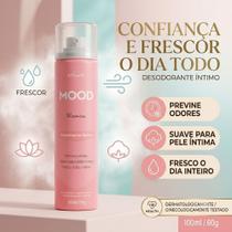 Desodorante Íntimo Mood Aerosol 100ml Refrescante Jato Seco Sem Álcool pH Balanceado Desodorante Íntimo Mood Aerosol 100ml Refrescante Jato Seco Sem Álcool pH Balanceado