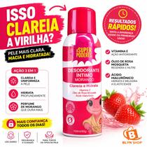 Desodorante Íntimo Virilha Morango Super Poderes Clareador e Hidratante com Vitamina E Desodorante Íntimo Virilha Morango Super Poderes Clareador e Hidratante com Vitamina E