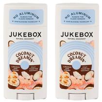 Desodorante JUKEBOX Natural Coconut Dreamin' 78 ml para mulheres, pacote com 2 unidades
