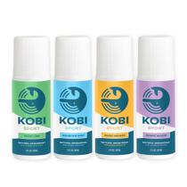 Desodorante Kobi Sport Strength Natural - Sem Alumínio - Pacote com 4 Unidades