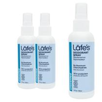 Desodorante Lafe's Natural de 120 ml, sem alumínio, 24 horas, pacote com 3 Desodorante Lafe's Natural de 120 ml, sem alumínio, 24 horas, pacote com 3