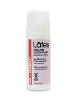 Desodorante Lafe's Natural Roll-On 90 ml de rosa e coentro, 1 pacote