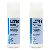 Desodorante Lafe's Natural Roll-On, 90 ml, sem alumínio, pacote com 2 Desodorante Lafe's Natural Roll-On, 90 ml, sem alumínio, pacote com 2
