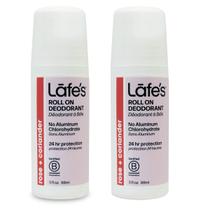 Desodorante Lafe's Natural Roll-On, 90 ml, sem alumínio, pacote com 2 Desodorante Lafe's Natural Roll-On, 90 ml, sem alumínio, pacote com 2