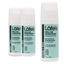 Desodorante Lafe's Natural Roll-On, 90 ml, sem alumínio, pacote com 3 Desodorante Lafe's Natural Roll-On, 90 ml, sem alumínio, pacote com 3