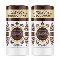 Desodorante Lavanila Natural Sem Alumínio, 60 ml, 2 pacotes de baunilha pura Desodorante Lavanila Natural Sem Alumínio, 60 ml, 2 pacotes de baunilha pura