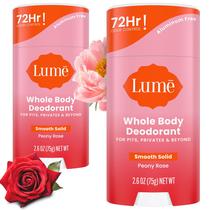Desodorante Lume Whole Body Smooth Solid Stick 72h 75mL x2