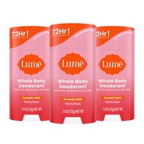 Desodorante Lume Whole Body Smooth Solid Stick, pacote de 75 ml x 3