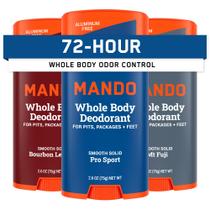 Desodorante Mando Whole Body para homens 72h Odor Control x90ml x3
