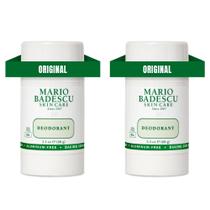 Desodorante Mario Badescu, 60 ml, sem alumínio, para mulheres e homens, pacote com 2