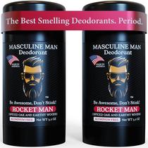 Desodorante MASCULINE MAN Rocket Man, pacote com 2, 100 ml, sem alumínio Desodorante MASCULINE MAN Rocket Man, pacote com 2, 100 ml, sem alumínio