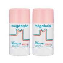 Desodorante Megababe Daily Rosy Pits, sem alumínio, pacote com 2 unidades