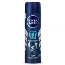 Desodorante Men Active Dry Fresh Aerosol Nivea 150Ml