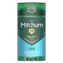 Desodorante Mitchum Men Advanced Control Clean - 4 Unidades de 80ml