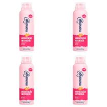 Desodorante Monange Antitranspirante Aerosol Hidratação Intensiva Sem Álcool 48h 150ml (Kit com 4)