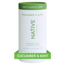 Desodorante Native Plastic Free 72h para controle de odor de pepino e hortelã Desodorante Native Plastic Free 72h para controle de odor de pepino e hortelã
