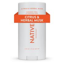 Desodorante nativo de almíscar cítrico e herbáceo, sem alumínio, 50 ml