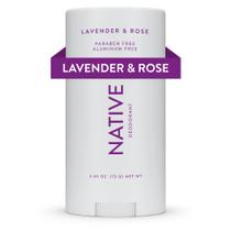 Desodorante nativo de lavanda e rosa 72h com controle de odor, livre de alumínio Desodorante nativo de lavanda e rosa 72h com controle de odor, livre de alumínio
