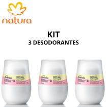 Desodorante natura roll-on acerola e hibisco -3 unidades