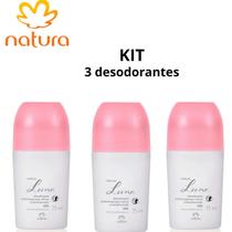Desodorante natura roll-on luna -3 unidades