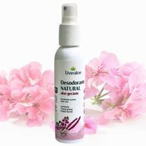 Desodorante Natural Aloe Gerânio Axikas e Pés 120ml Livealoe