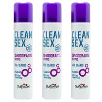 Desodorante Neutralizador Odore Íntimo Clean Sex Algodão 3 Un - HOT FLOWERS
