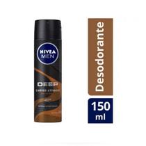 Desodorante Nivea Aerosol 150ml para Homens com Carvão Ativado e Fragrância Amadeirada Desodorante Nivea Aerosol 150ml para Homens com Carvão Ativado e Fragrância Amadeirada
