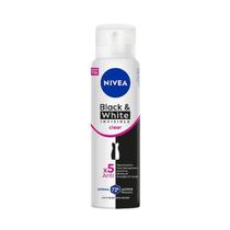 Desodorante Nivea Aerosol Black e White Clear 150ml Desodorante Nivea Aerosol Black e White Clear 150ml