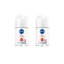 Desodorante NIVEA Dry Comfort Roll-On 25 ml 72h 2 unidades