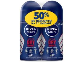 Desodorante Nivea For Men Active Dry Impact 2 Un. 50ml Desodorante Nivea For Men Active Dry Impact 2 Un. 50ml