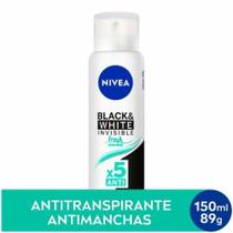 Desodorante Nivea Invisible Black e White Fresh Erva Doce Aerosol Antitranspirante 150ml