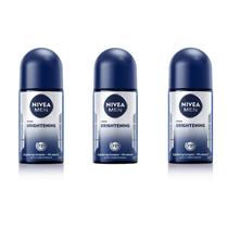 Desodorante NIVEA Men Brightening Roll-On 3x50 ml