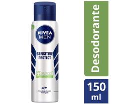 Desodorante Nivea Men Sensitive Protect Aerossol - Antitranspirante Masculino 150ml