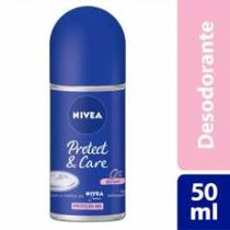 Desodorante Nivea Protect e Care Roll On Feminino Antitranspirante com 50ml