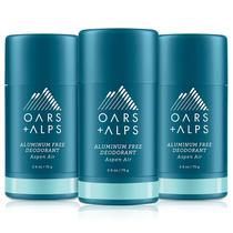 Desodorante Oars + Alps, sem alumínio, 75 ml, pacote Aspen Air, 3