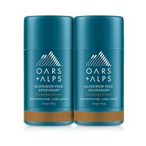 Desodorante Oars + Alps, sem alumínio, 75 ml, tamanho de viagem, pacote com 2