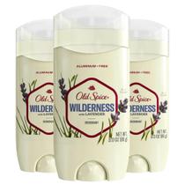 Desodorante Old Spice Wilderness, sem alumínio, 90 ml (pacote com 3)