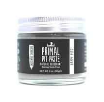 Desodorante Primal Pit Paste, carvão vegetal natural sem alumínio, pacote com 1 pacote