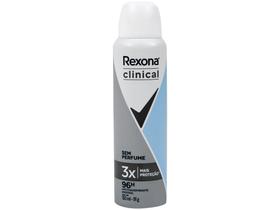 Desodorante Rexona Clinical Aerossol - Antitranspirante Feminino sem Perfume 150ml