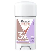 Desodorante Rexona Clinical Creme Extra Dry Women Antitranspirante 96h Stick 58g