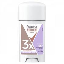 Desodorante Rexona Clinical Extra Dry Antitranspirante 96h Creme 58g