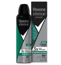 Desodorante Rexona Clinical Men Aerosol Intense Fresh 150ml Desodorante Rexona Clinical Men Aerosol Intense Fresh 150ml