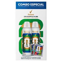 Desodorante Rexona Men Bamboo 2 Unidades de 150ml cada Copa do Mundo Fifa 2026 Edição Limitada e 2 Pacotes de Figurinhas Desodorante Rexona Men Bamboo 2 Unidades de 150ml cada Copa do Mundo Fifa 2026 Edição Limitada e 2 Pacotes de Figurinhas
