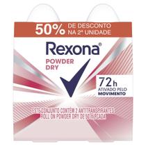 Desodorante Rexona Roll On Powder Dry 2 Unidades De 50ml