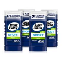 Desodorante Right Guard Sport, sem alumínio, 90 ml, 4 unidades