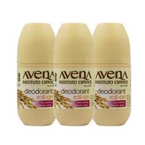 Desodorante Roll-On Avena Instituto Español - Pacote com 3 Unidades (75ml cada) Desodorante Roll-On Avena Instituto Español - Pacote com 3 Unidades (75ml cada)