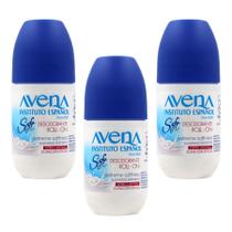 Desodorante Roll-On Avena Instituto Español Soft - 75ml (Pacote com 3) Desodorante Roll-On Avena Instituto Español Soft - 75ml (Pacote com 3)