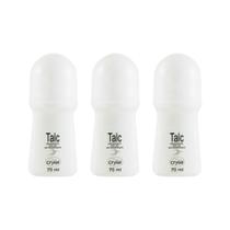 Desodorante Roll-On Crysal 70Ml Talc - Kit Com 3Un